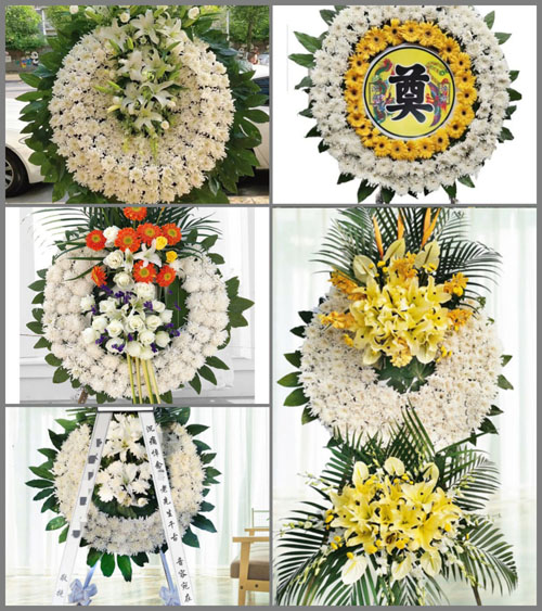 浙江省杭州临安市青山湖街道孝村村花圈速递